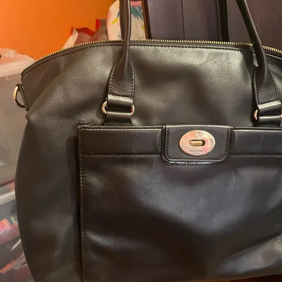 Kate Spade Hampton Road "Theresa" Black Leather Medium Bag - Picture 2 of 11